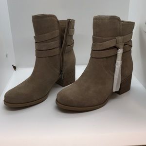Suede Tan Booties